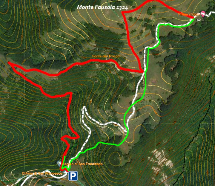 Mappa percorsi escursioni Cantamaggio 2022.